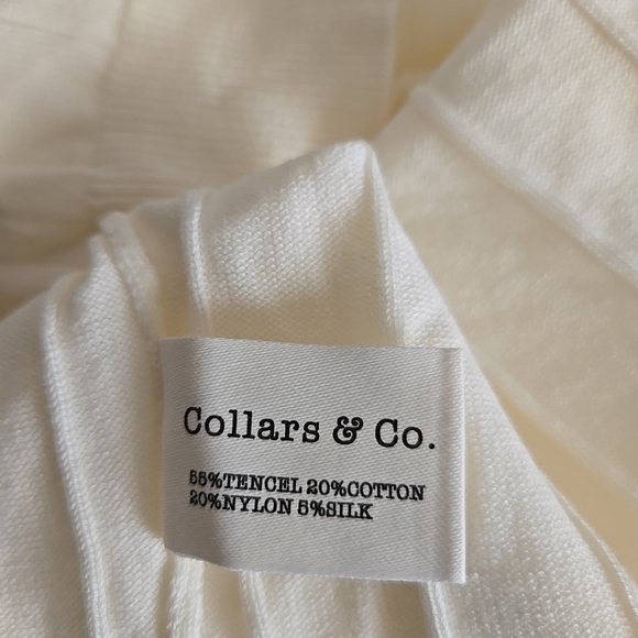 Nwt Collars & Co Mens Luxury Knit Polo Shirt Sweater Medium Beige - Picture 5 of 7